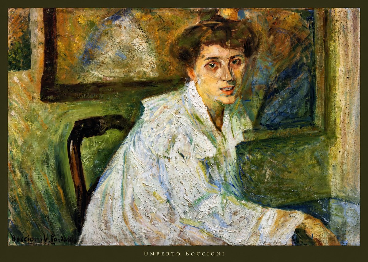Umberto Boccioni Portrait of the Artist's Mother No3 - Plakát