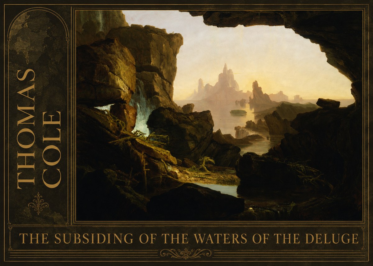 Thomas Cole The Subsiding of the Waters of the Deluge I No2 - Plakát