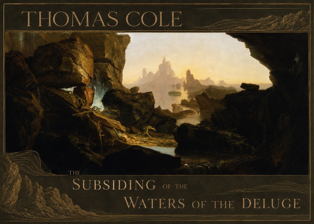 Thomas Cole The Subsiding of the Waters of the Deluge I No3 - Plakát