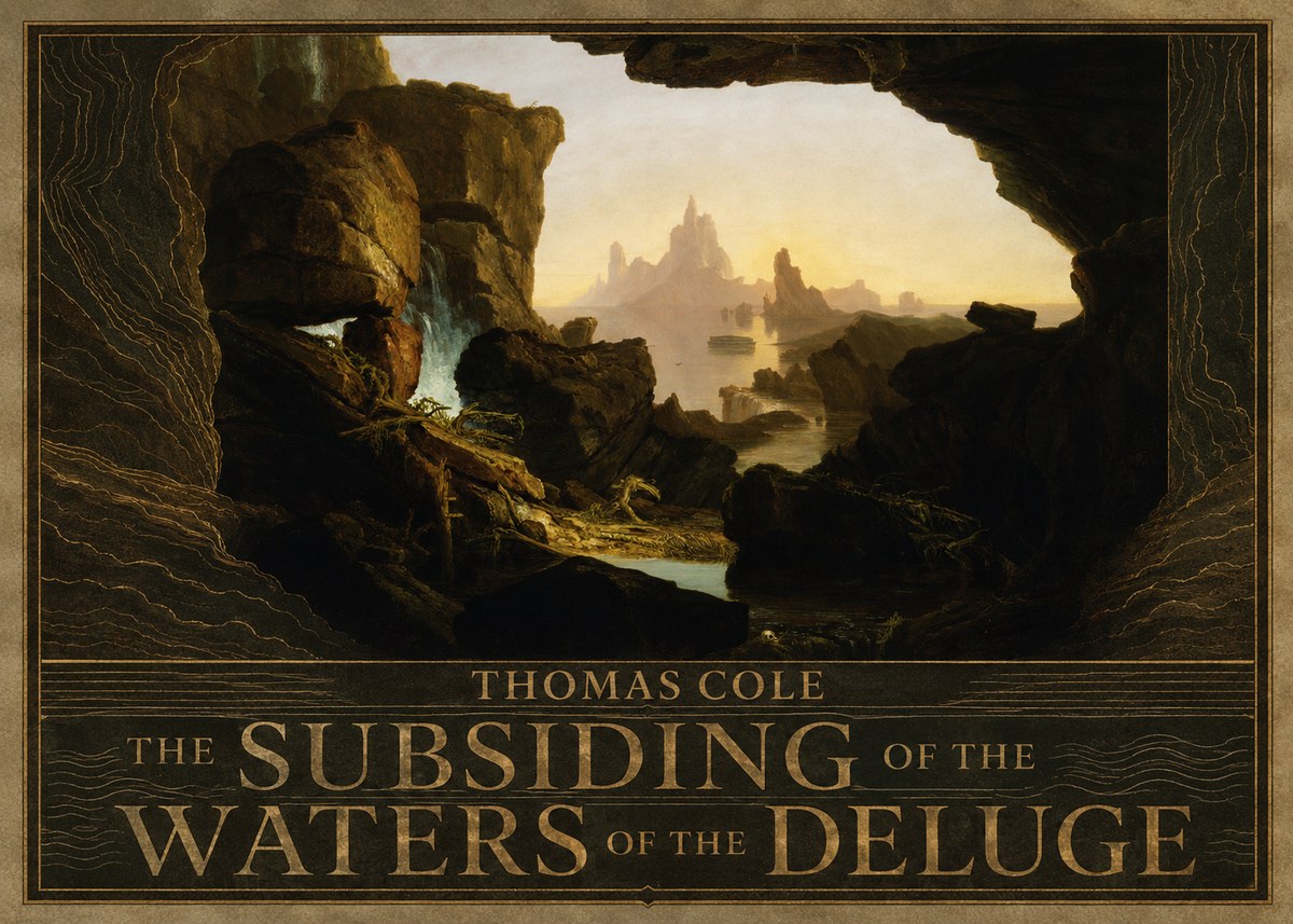 Thomas Cole The Subsiding of the Waters of the Deluge I No5 - Plakát