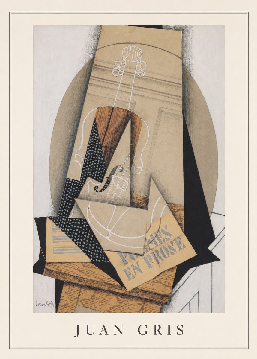Juan Gris Poèmes En Prose No3 - Plakát