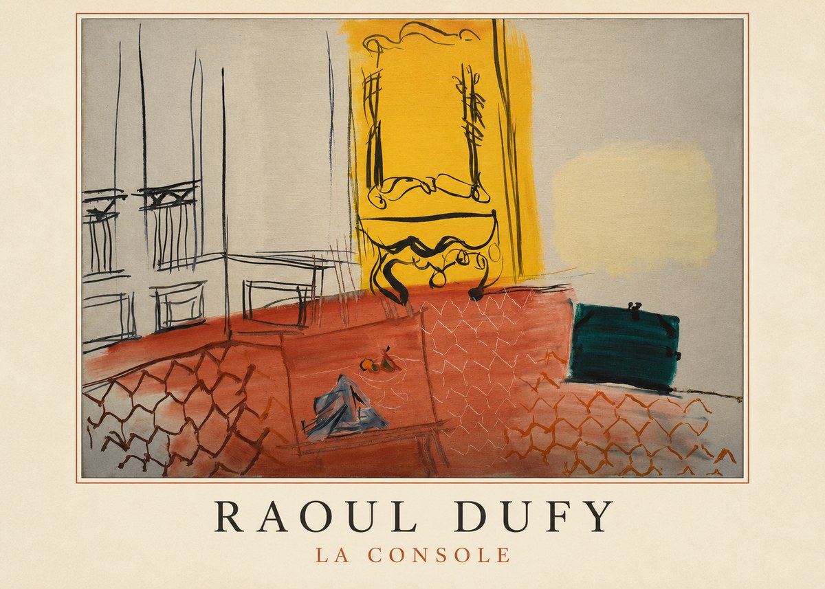 Raoul Dufy La Console No3 - Plakát