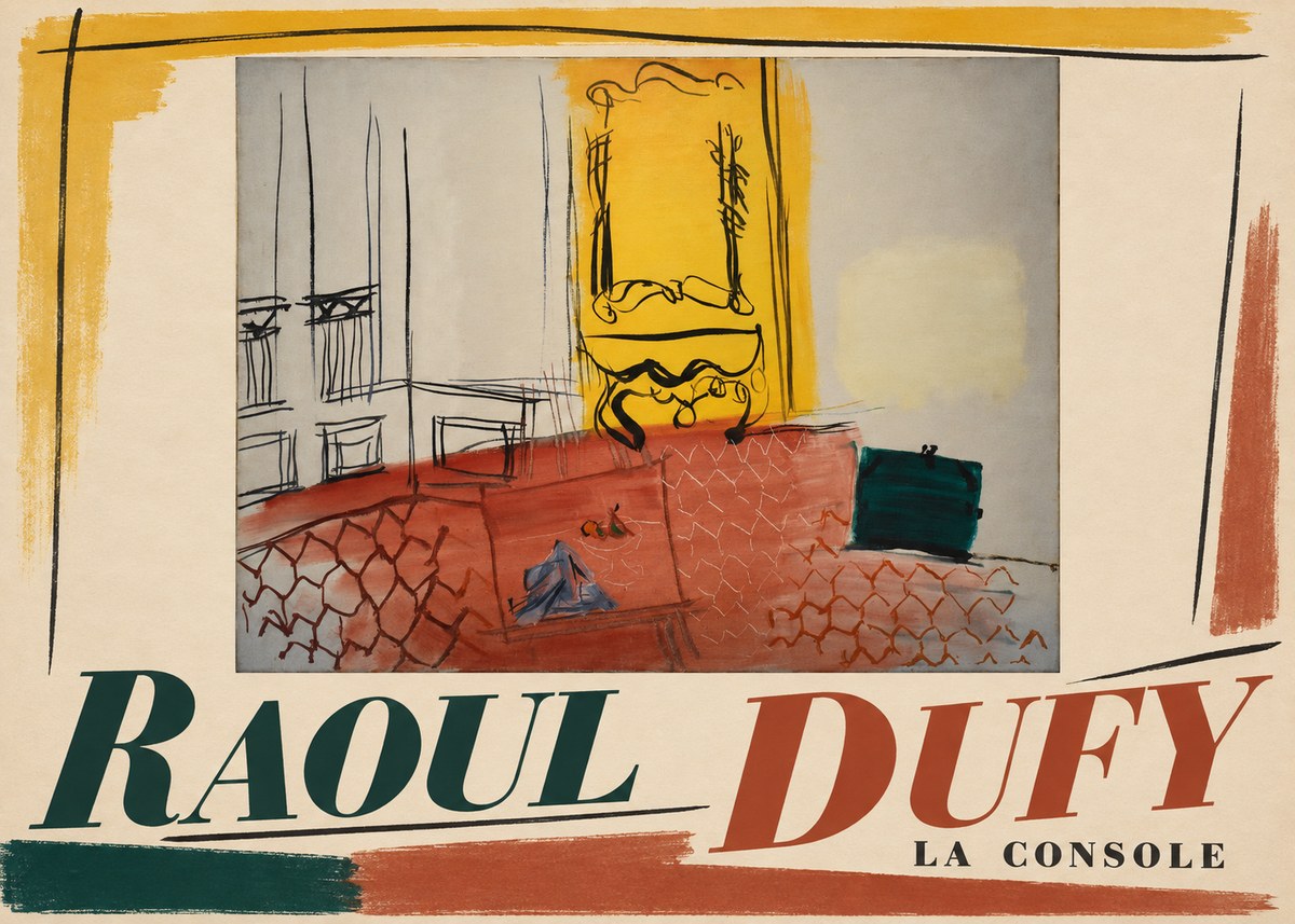 Raoul Dufy La Console No4 - Plakát