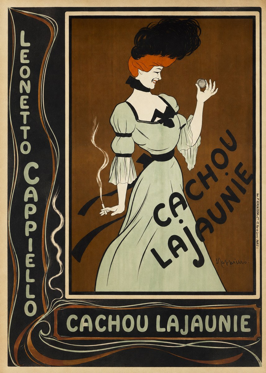 Leonetto Cappiello Cachou Lajaunie No3 - Plakát