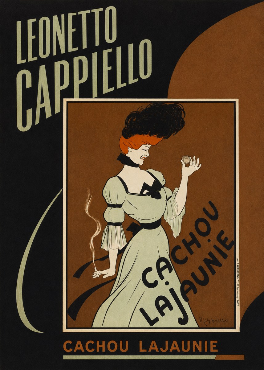 Leonetto Cappiello Cachou Lajaunie No4 - Plakát
