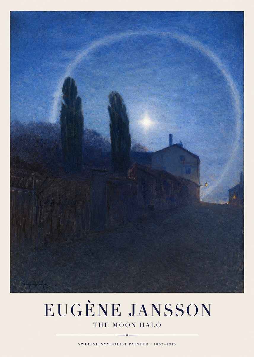 Eugène Jansson The Moon Halo No1 - Plakát