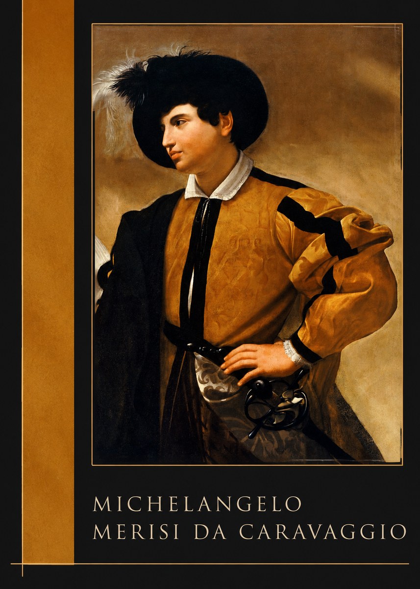 Michelangelo Merisi da Caravaggio Portrait of a Young Man No2 - Plakát