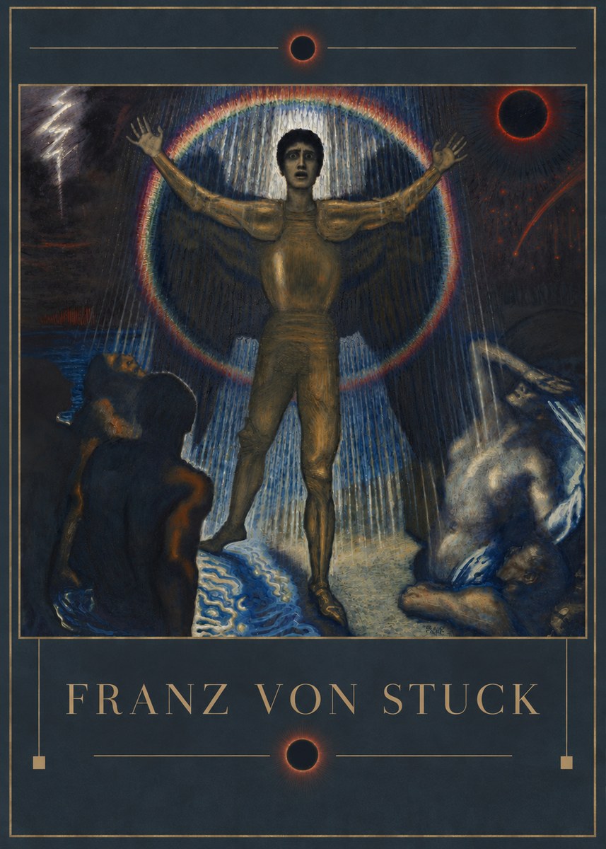 Franz von Stuck Lucifer No4 - Plakát