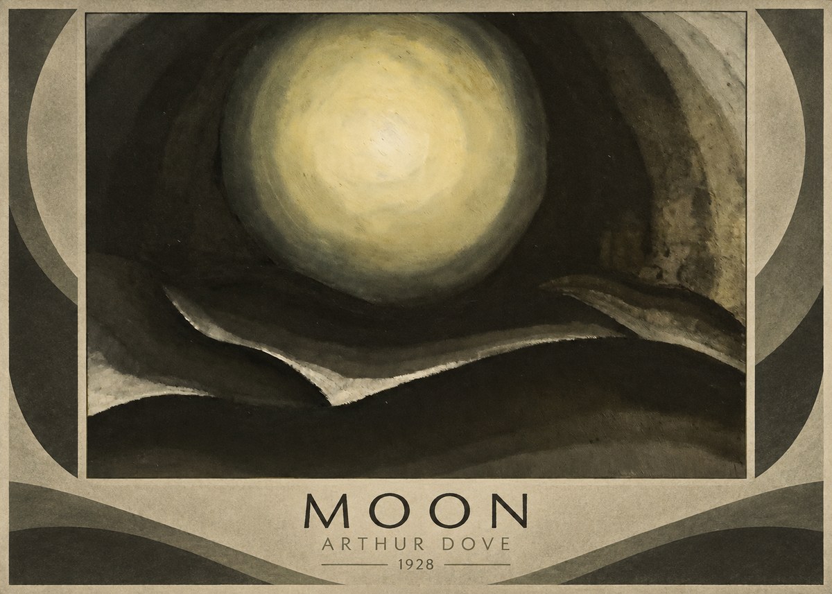 Arthur Dove Moon No1 - Plakát