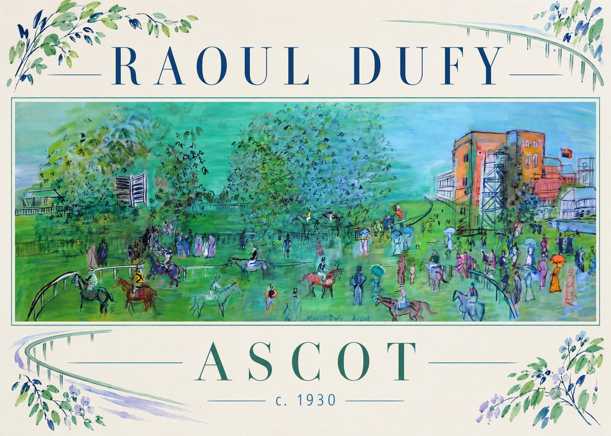 Raoul Dufy Ascot C. 1930 I No3 - Plakát