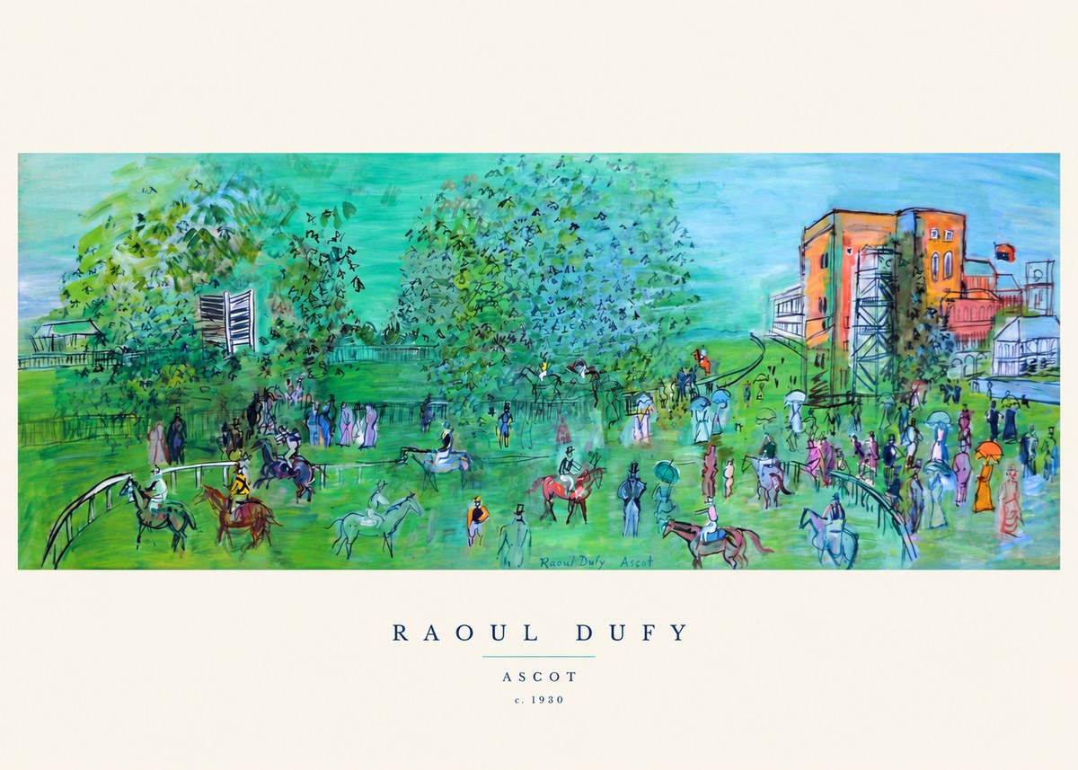 Raoul Dufy Ascot C. 1930 I No6 - Plakát