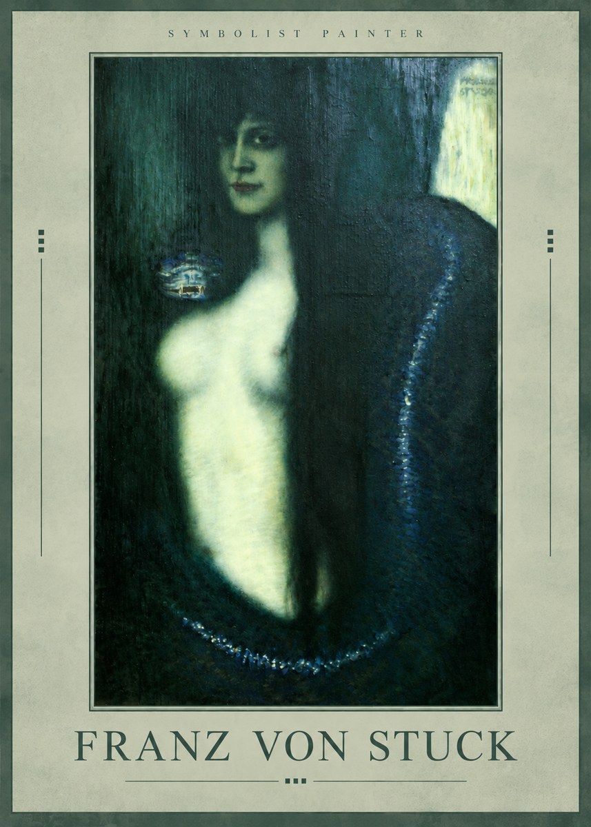 Franz von Stuck Die Sünde No3 - Plakát
