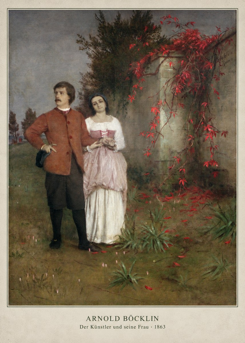 Arnold Böcklin Der Künstler Und Seine Frau No6 - Plakát