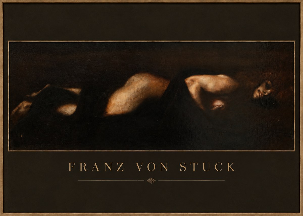 Franz von Stuck Der Schlaf No4 - Plakát
