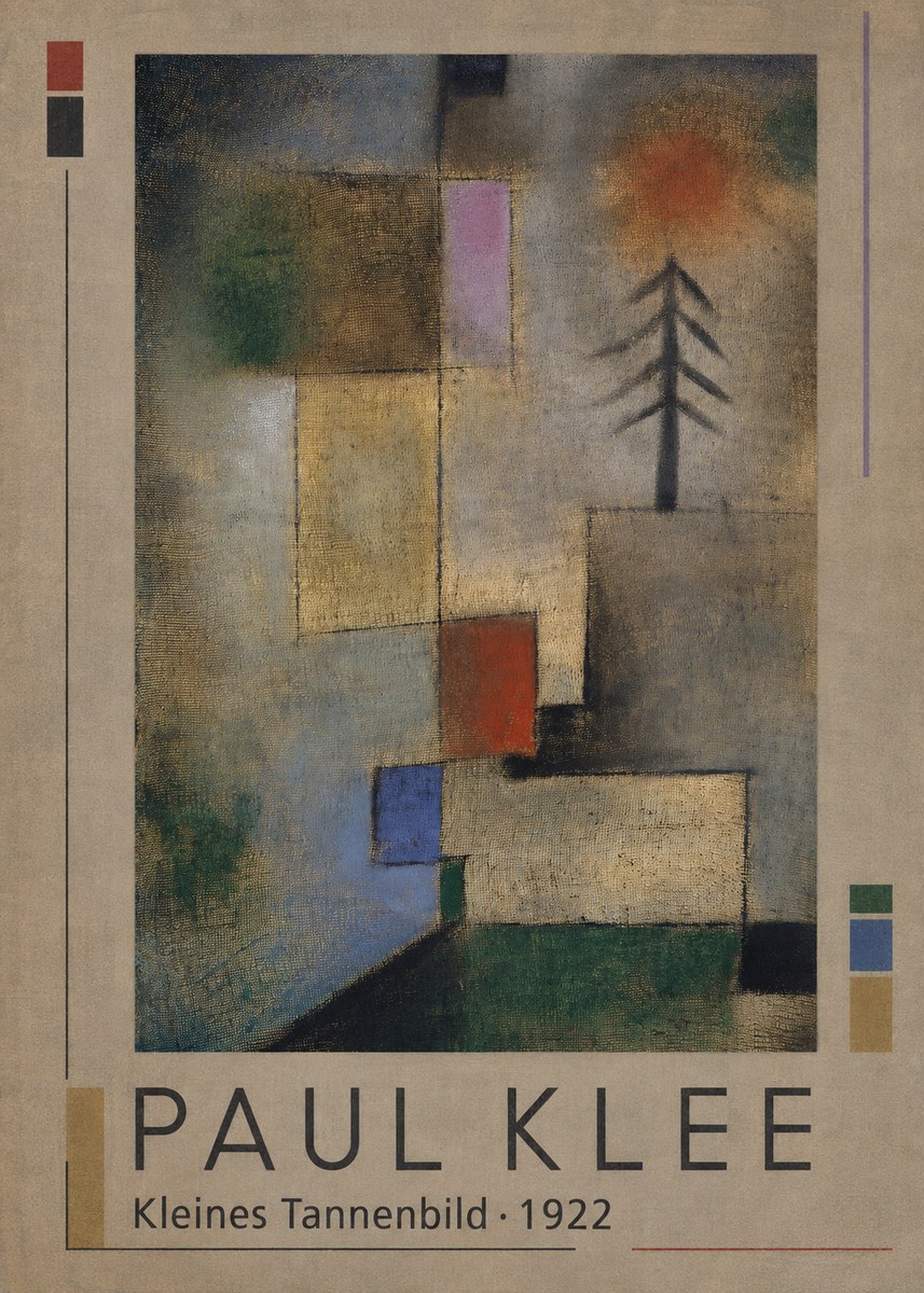 Paul Klee Kleines Tannenbild No1 - Plakát