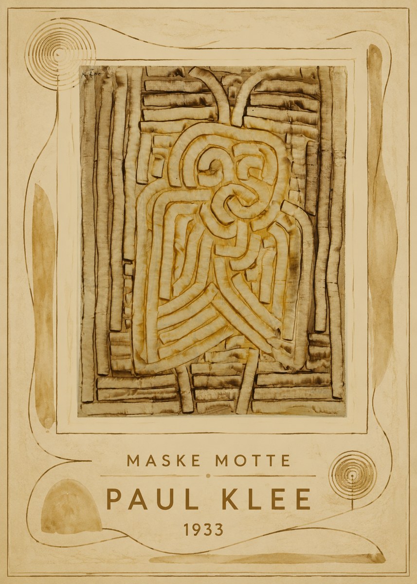 Paul Klee Maske Motte No4 - Plakát