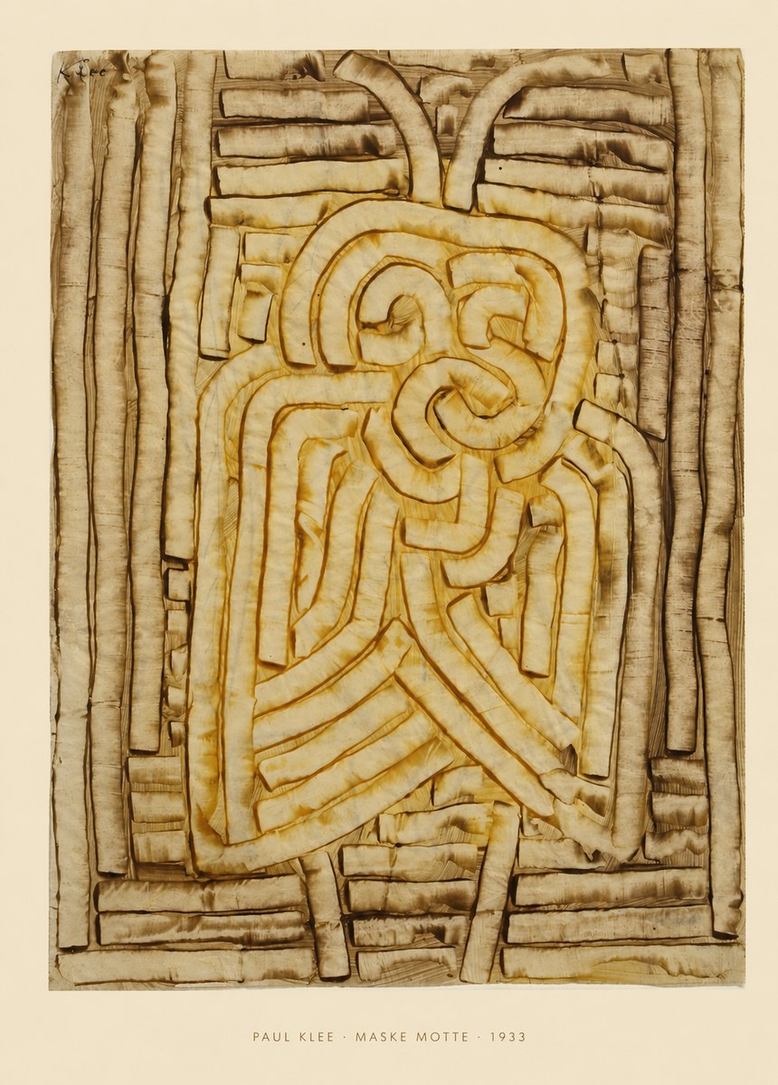 Paul Klee Maske Motte No5 - Plakát
