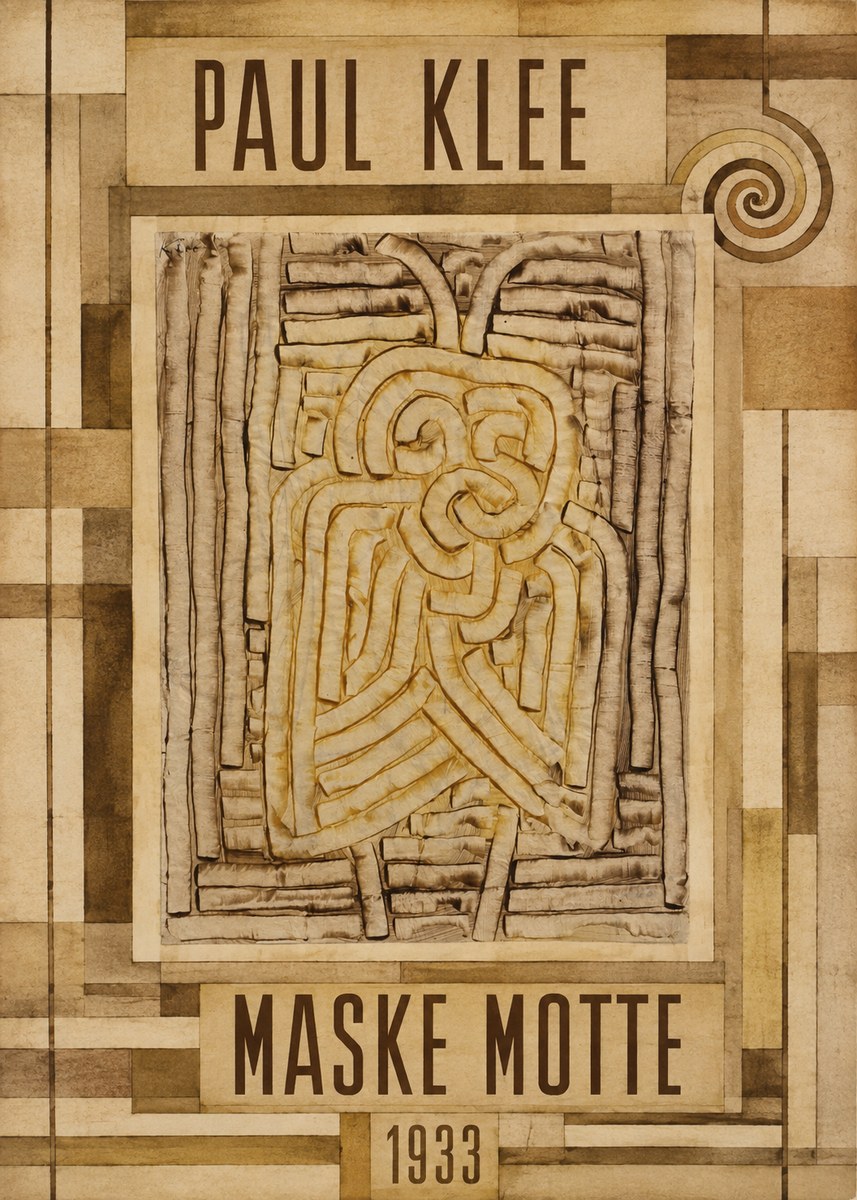 Paul Klee Maske Motte No6 - Plakát