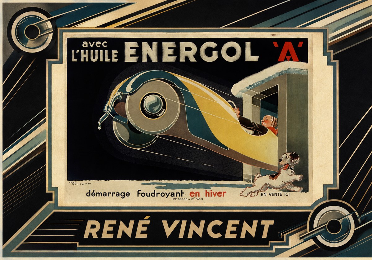 René Vincent Energol 'A' No2 - Plakát