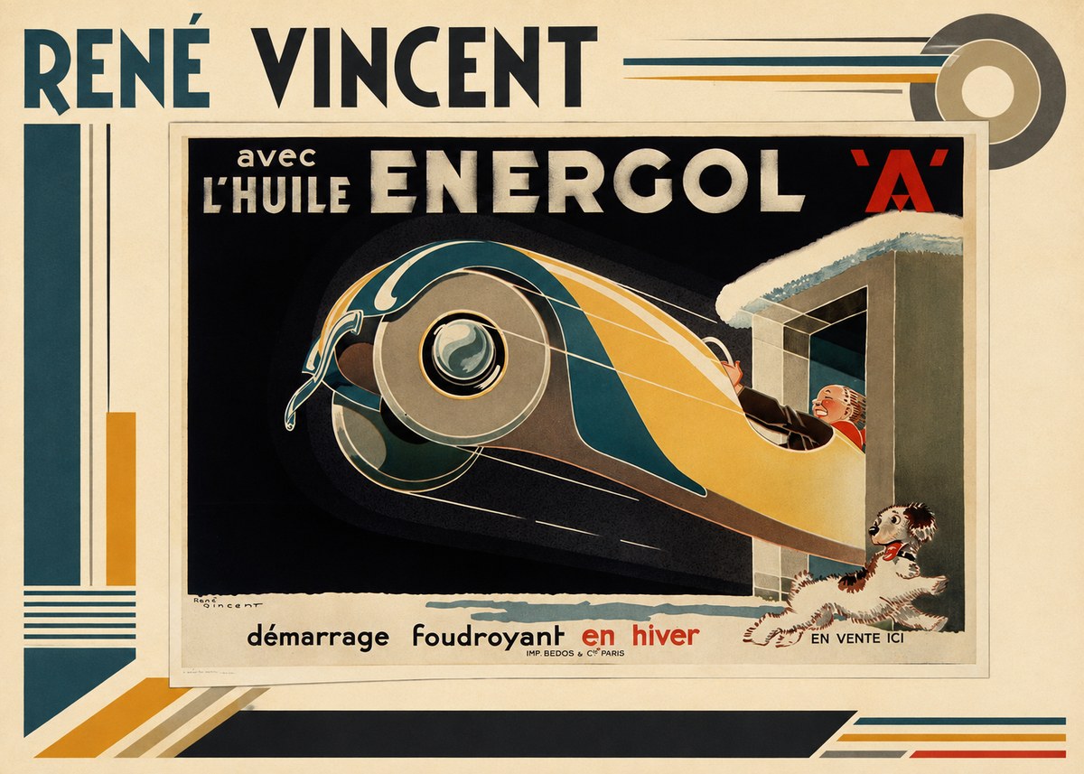 René Vincent Energol 'A' No3 - Plakát