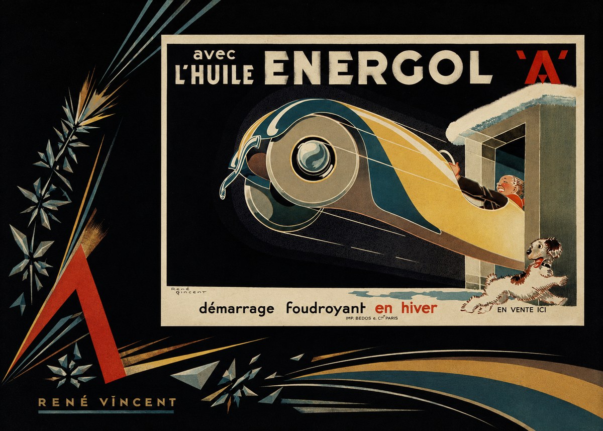 René Vincent Energol 'A' No6 - Plakát