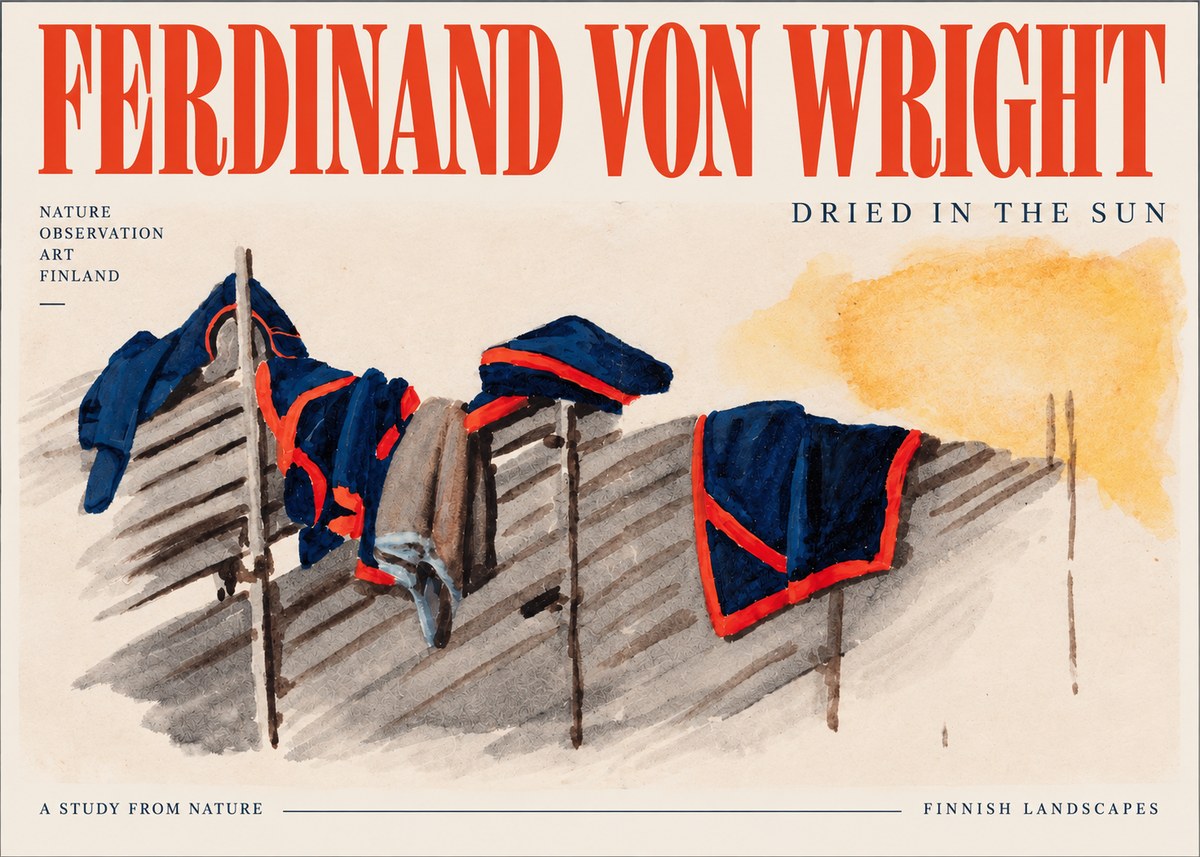Ferdinand von Wright Study of Military Clothing No4 - Plakát