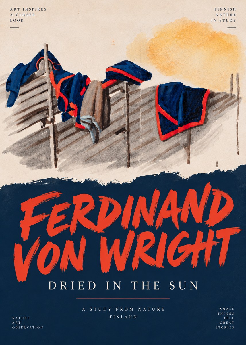 Ferdinand von Wright Study of Military Clothing No5 - Plakát