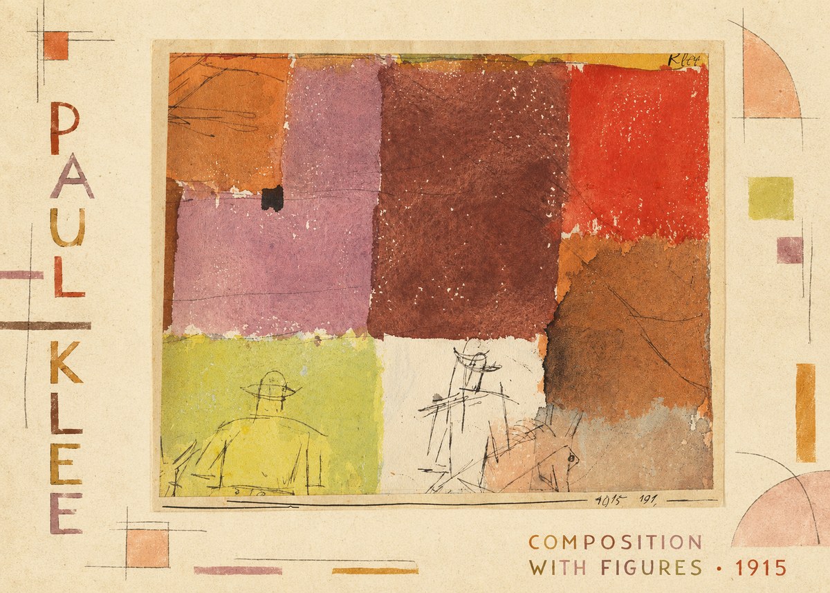Paul Klee Composition with Figures II No2 - Plakát