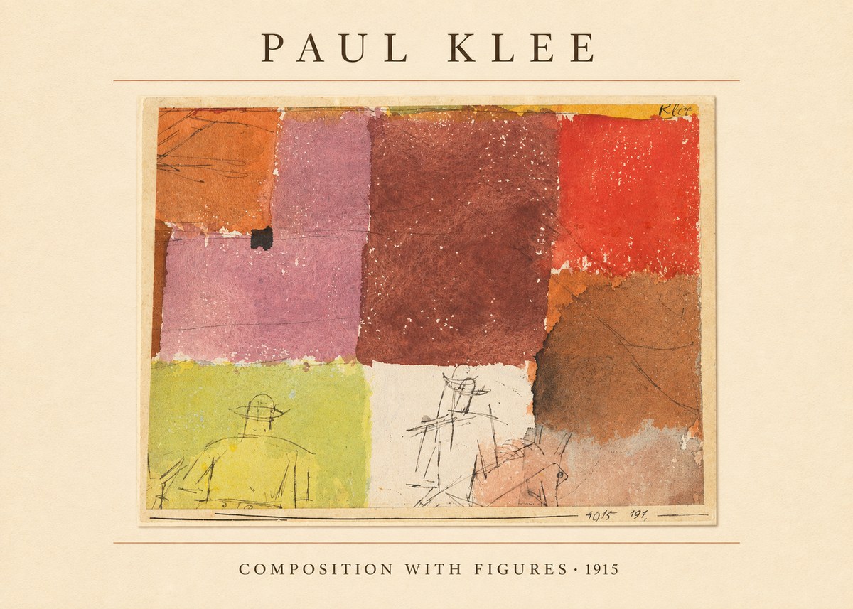 Paul Klee Composition with Figures II No4 - Plakát