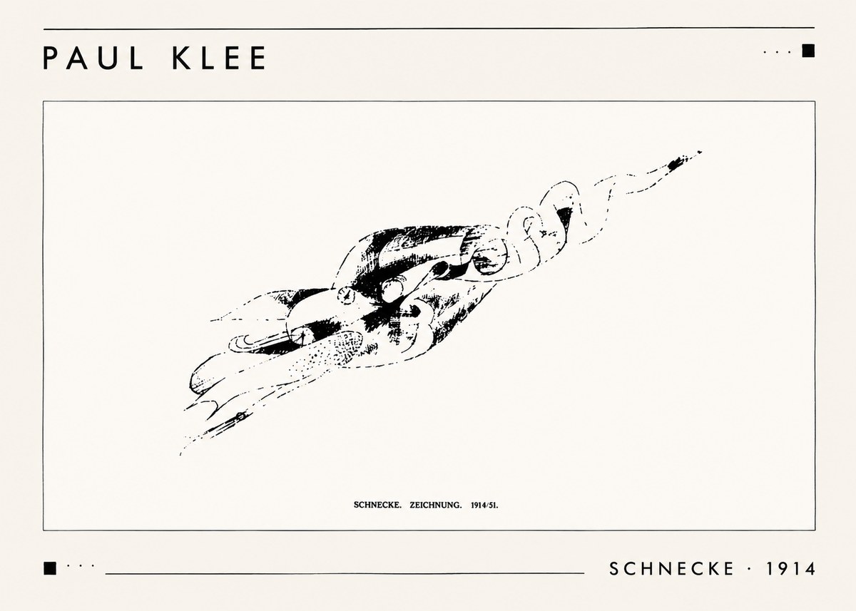 Paul Klee Schnecke No1 - Plakát
