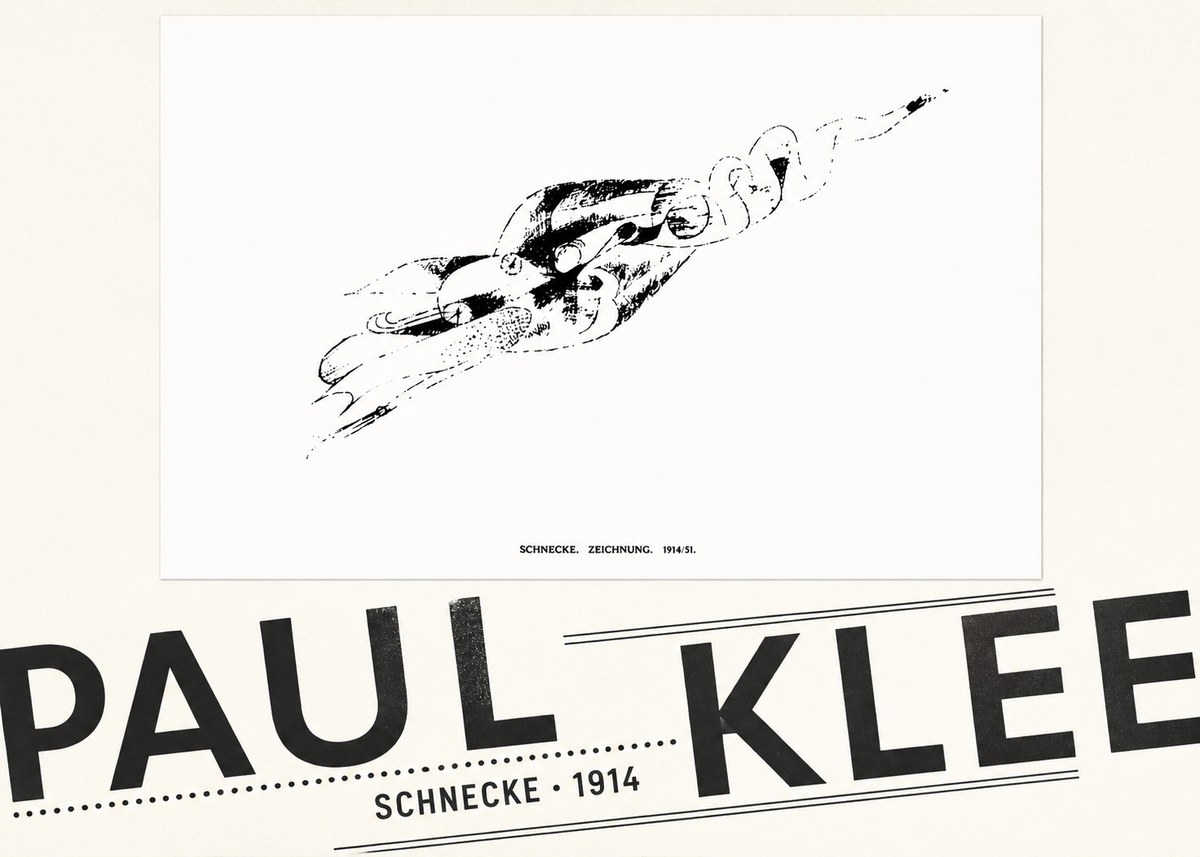 Paul Klee Schnecke No5 - Plakát
