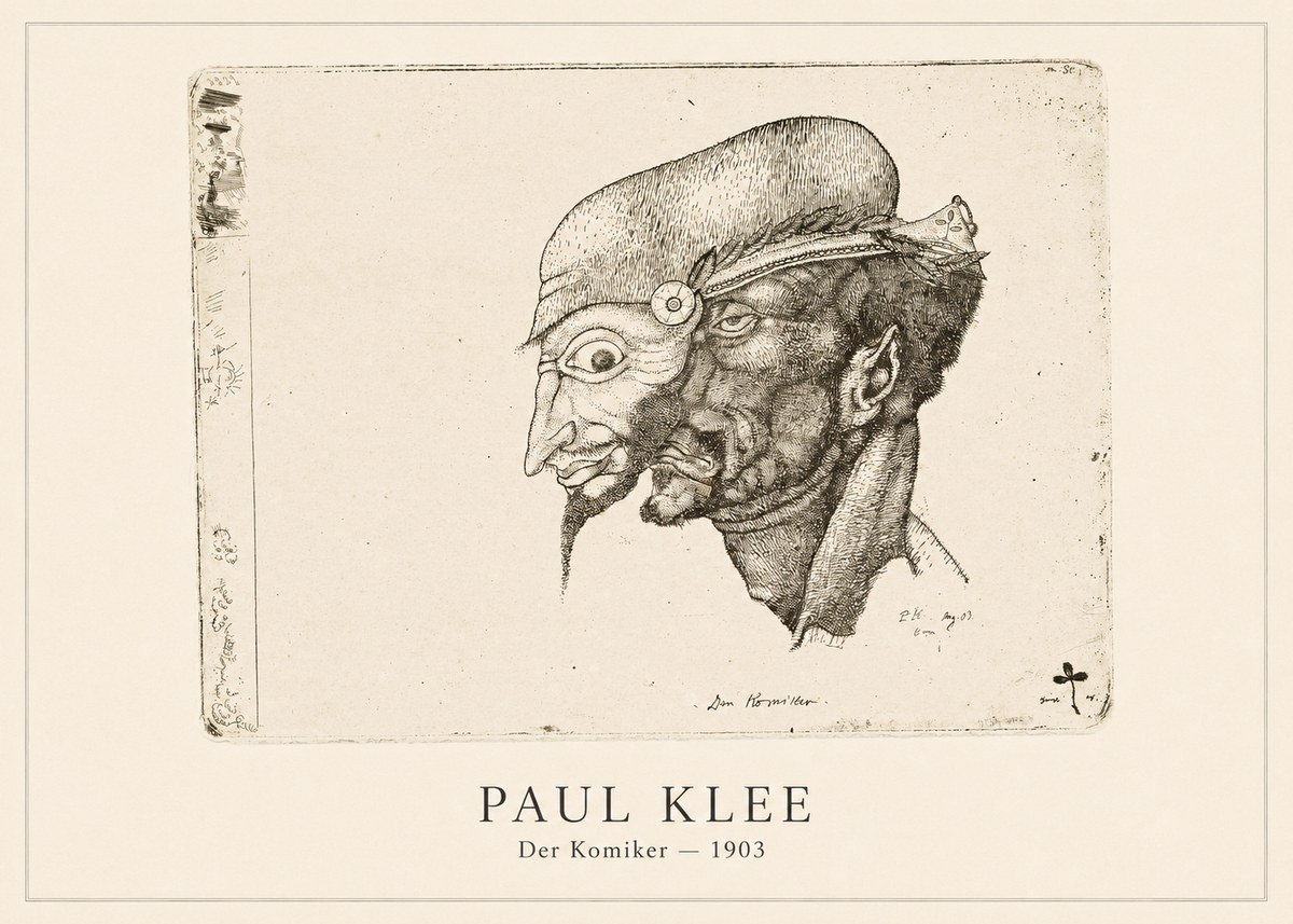 Paul Klee Der Komiker No4 - Plakát