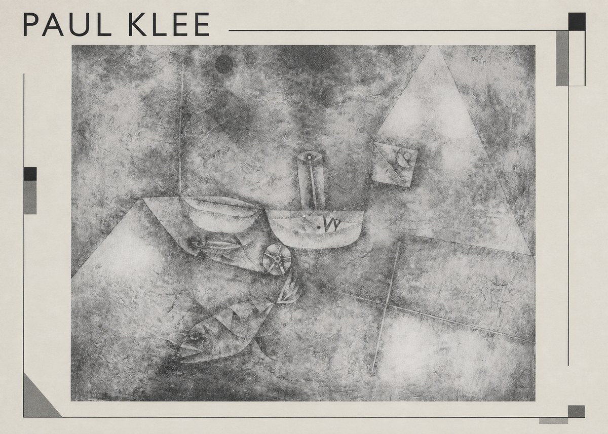 Paul Klee Boats at the Shore No1 - Plakát