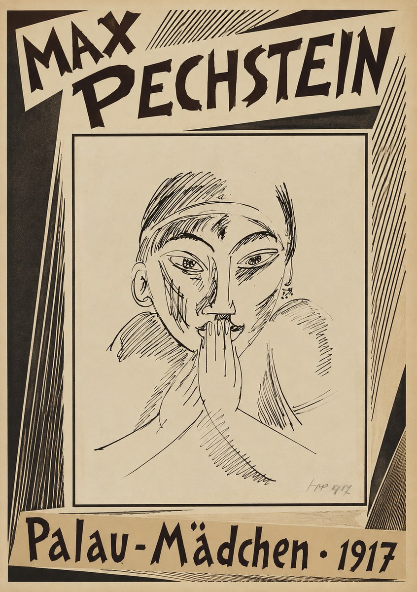 Max Pechstein Palau-mädchen No2 - Plakát