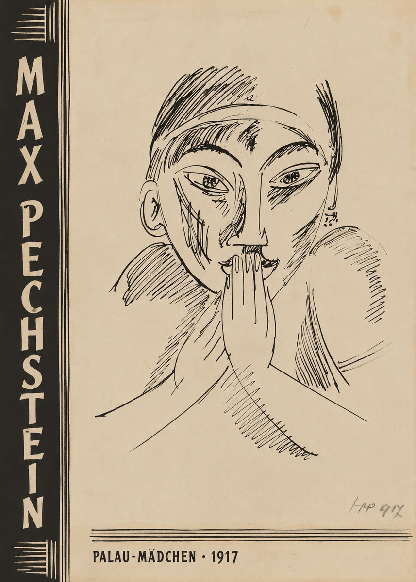 Max Pechstein Palau-mädchen No3 - Plakát