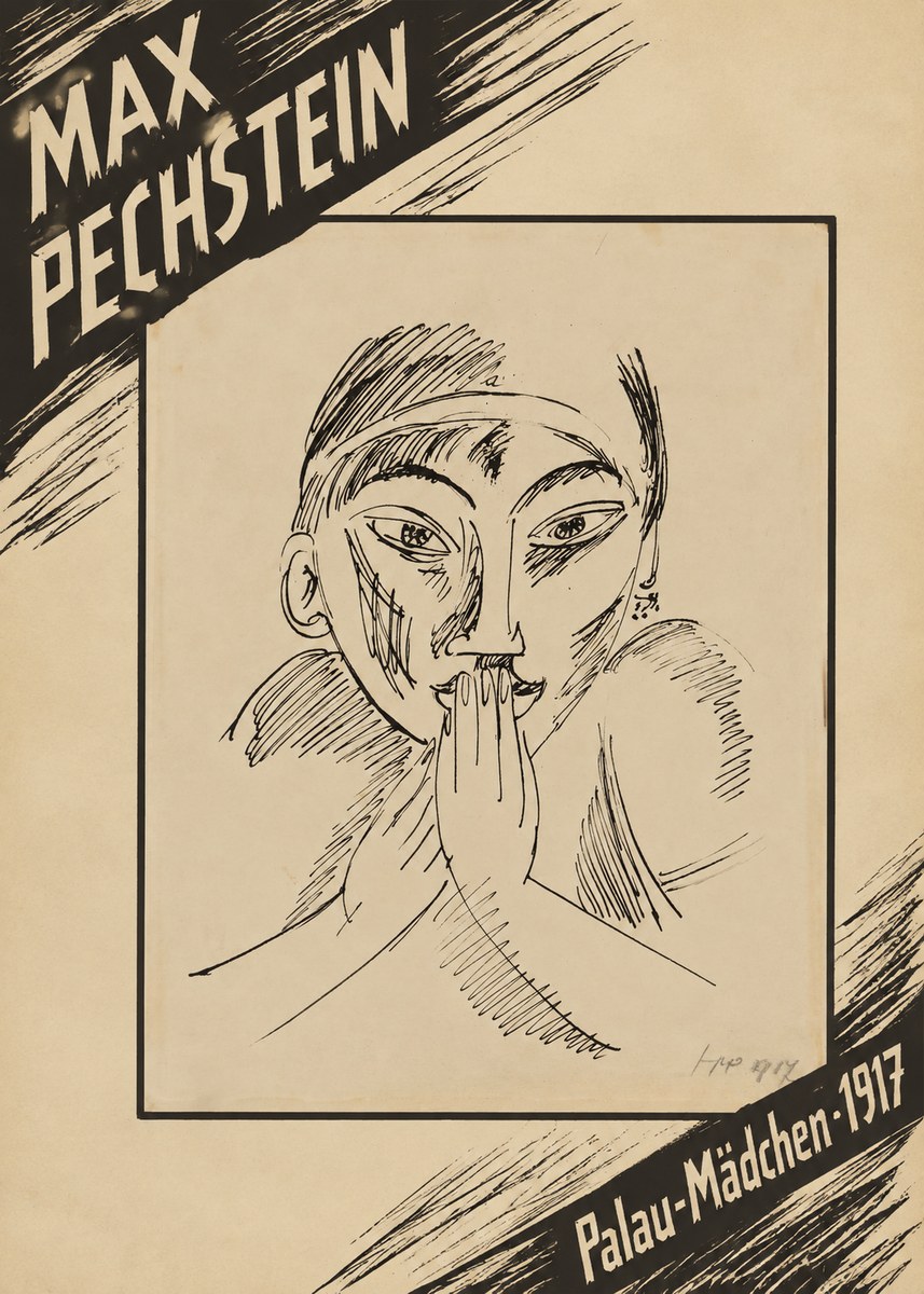 Max Pechstein Palau-mädchen No5 - Plakát