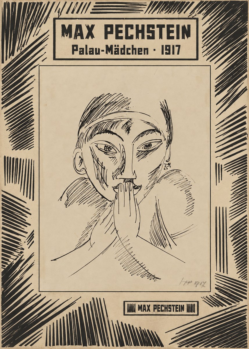 Max Pechstein Palau-mädchen No6 - Plakát