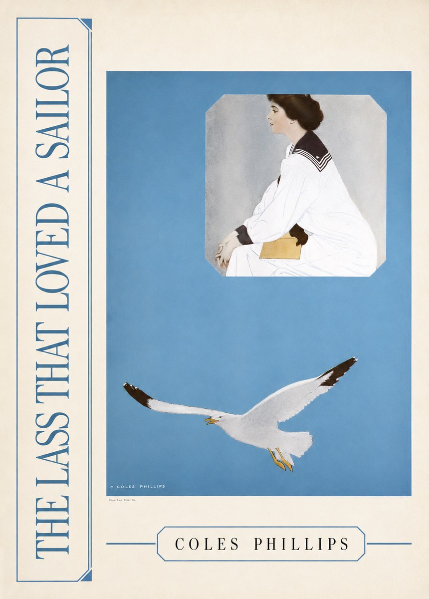Coles Phillips The Lass That Loved a Sailor No2 - Plakát