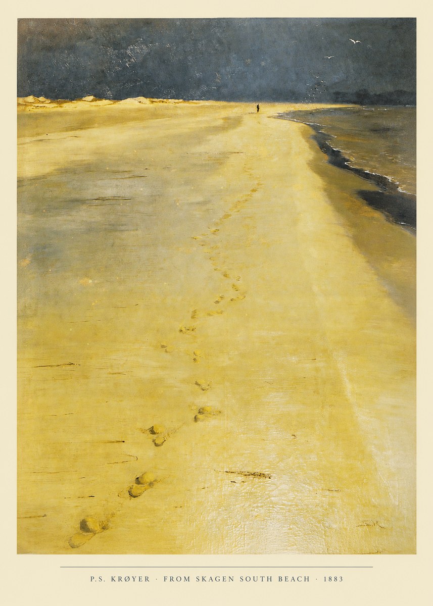 P.S. Krøyer From Skagen South Beach No6 - Plakát