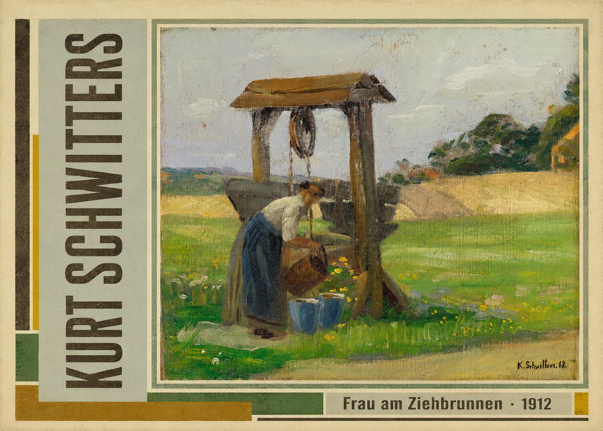 Kurt Schwitters Frau Am Ziehbrunnen No4 - Plakát
