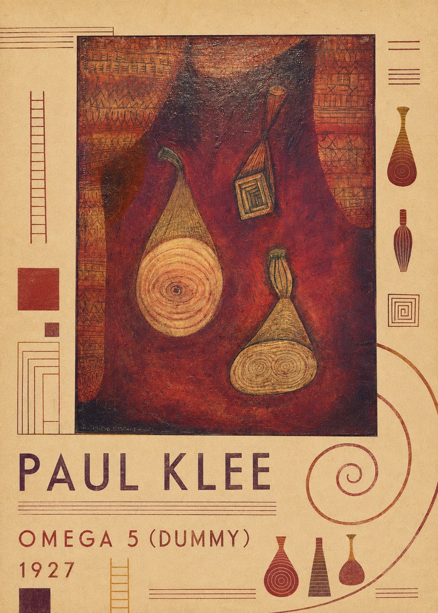 Paul Klee Omega 5 (Dummy) No6 - Plakát