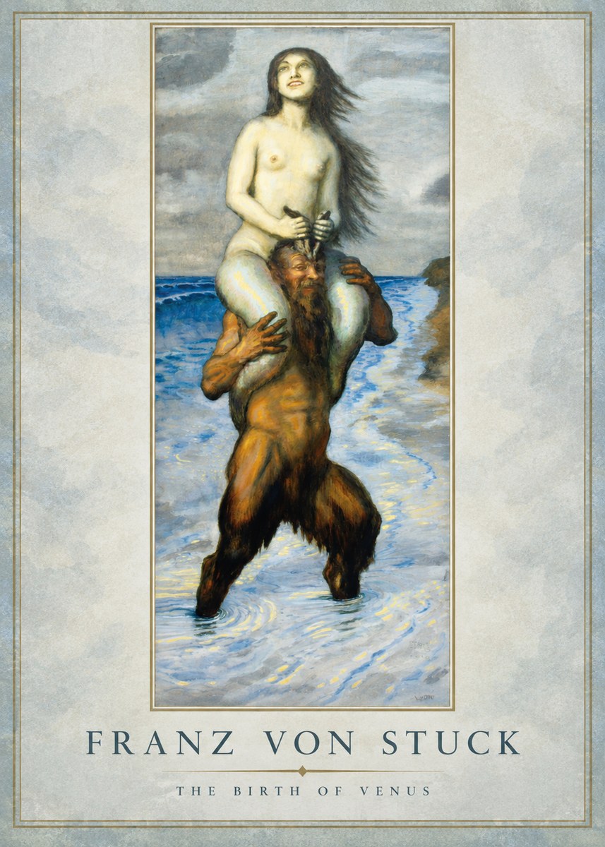 Franz von Stuck The Birth of Venus No1 - Plakát