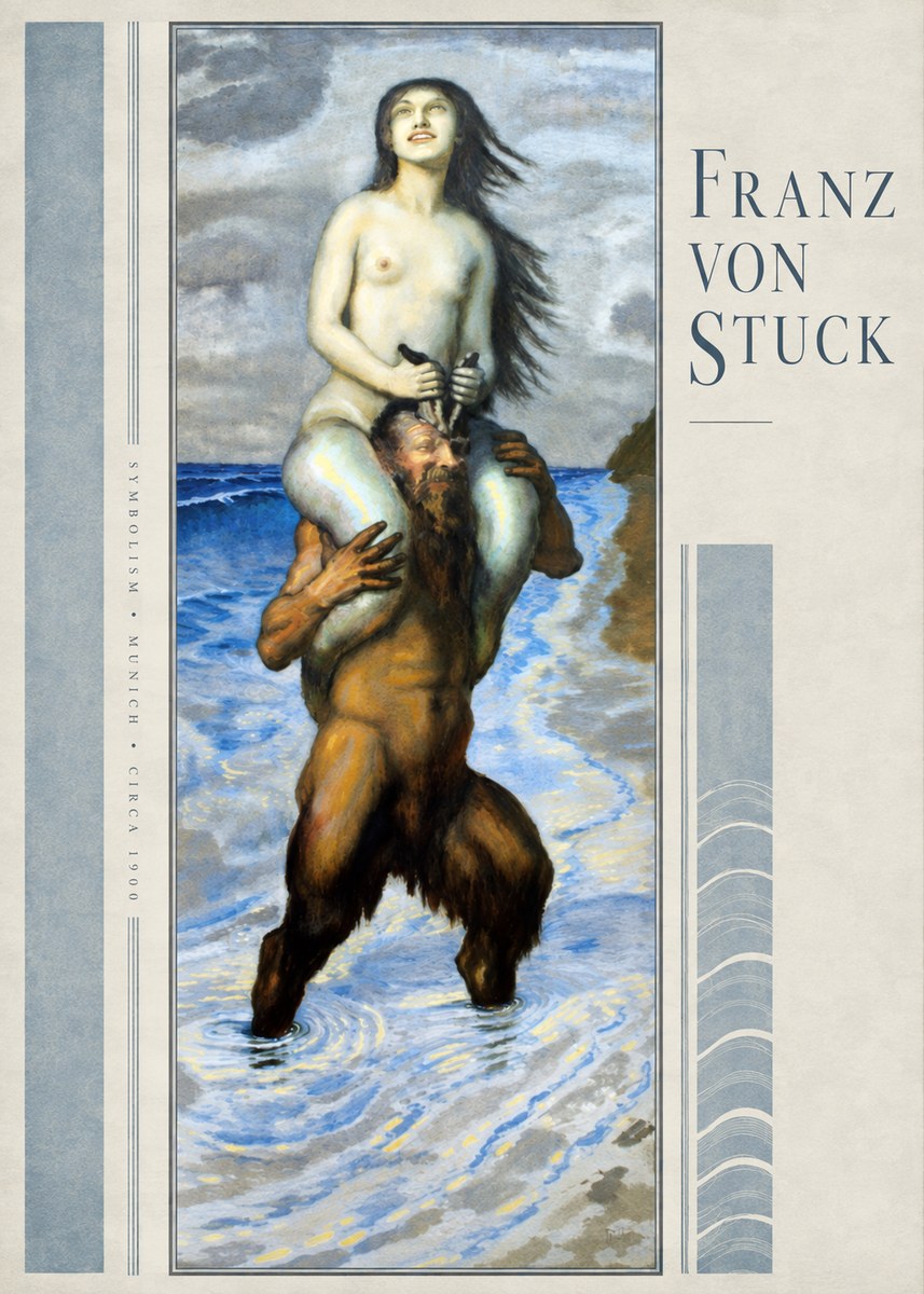 Franz von Stuck The Birth of Venus No5 - Plakát