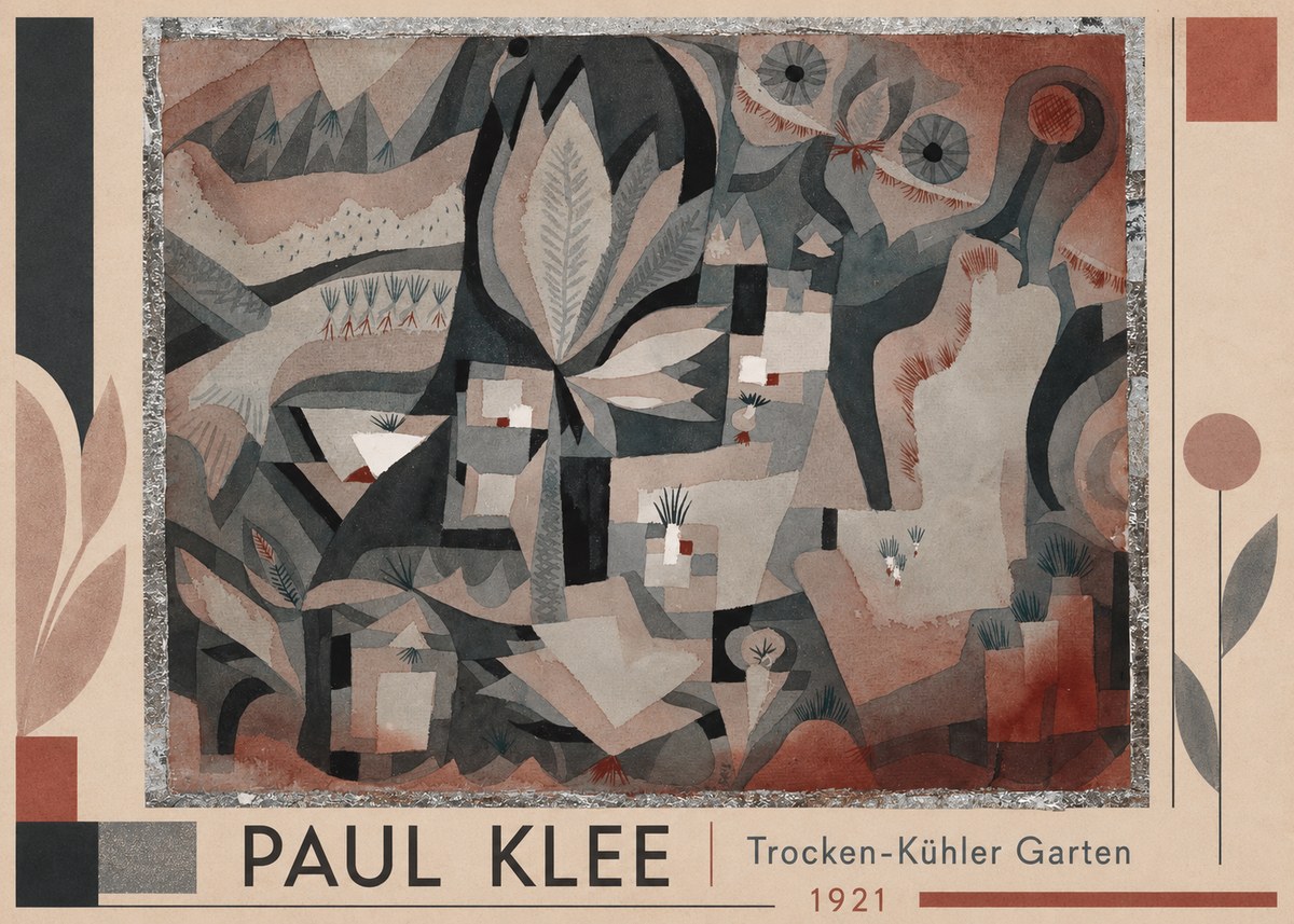Paul Klee Trocken-kühler Garten No1 - Plakát
