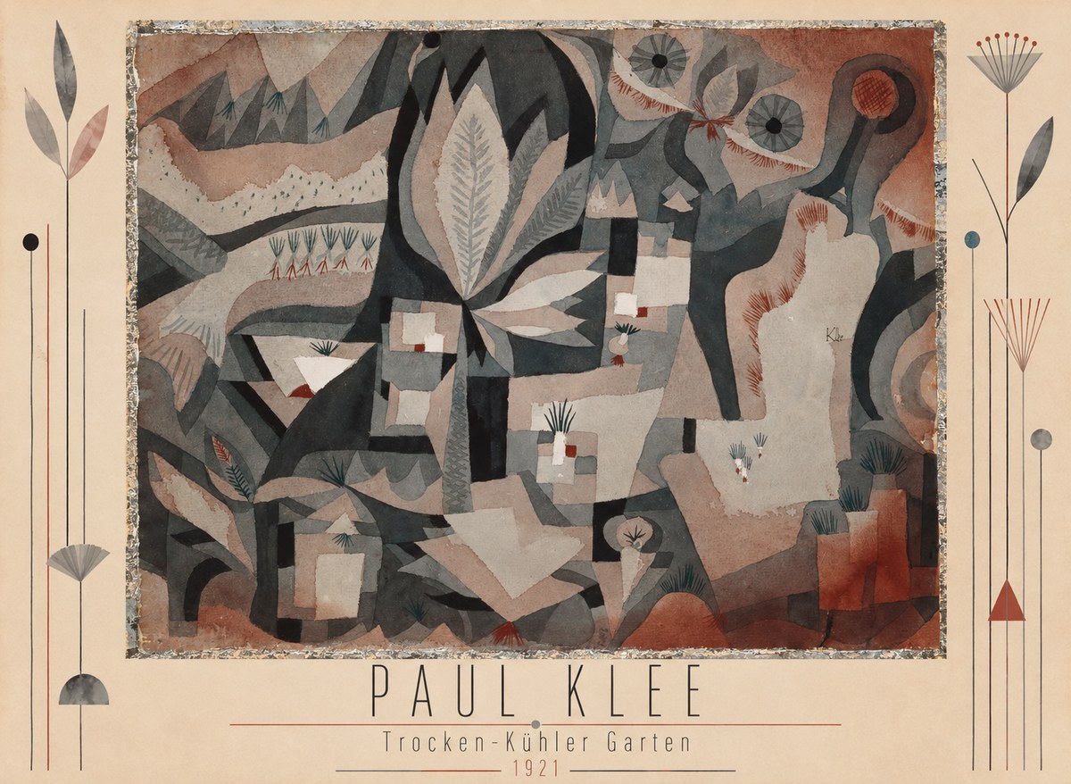 Paul Klee Trocken-kühler Garten No3 - Plakát