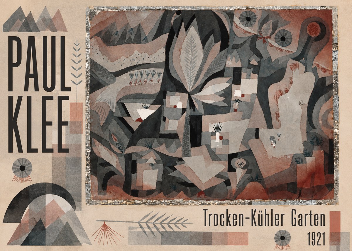 Paul Klee Trocken-kühler Garten No5 - Plakát