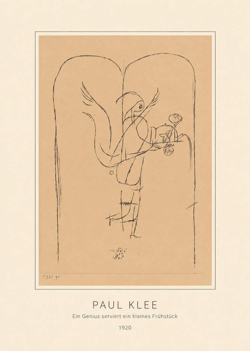 Paul Klee Ein Genius Serviert Ein Kleines Frühstück No4 - Plakát