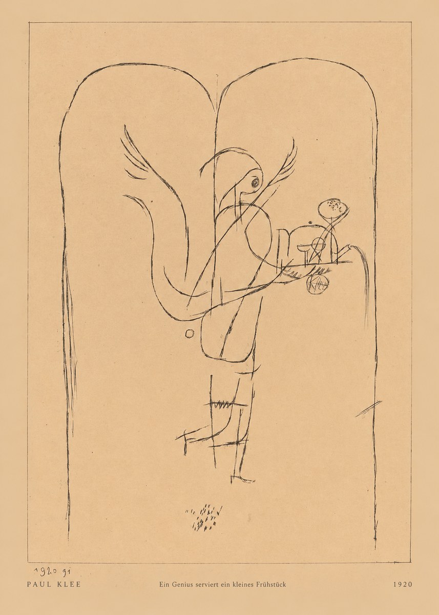 Paul Klee Ein Genius Serviert Ein Kleines Frühstück No5 - Plakát