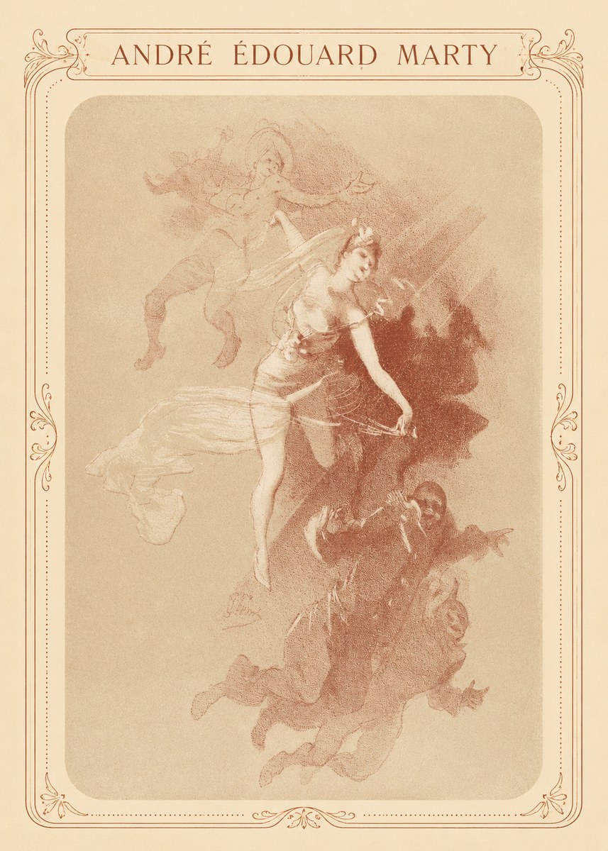 André Édouard Marty The Dance No2 - Plakát