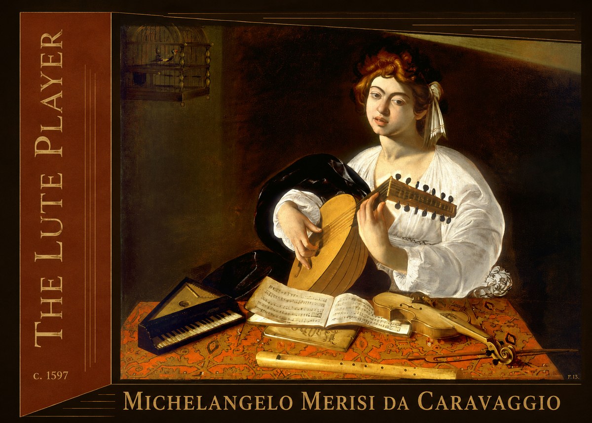Michelangelo Merisi da Caravaggio The Lute Player No2 - Plakát